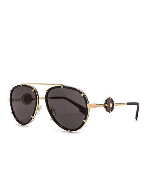 versace vintage icon pilot clip-on sunglasses|Versace polarised sunglasses.